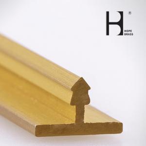 Wholesale Brass T Profiles Copper Extruding Window Transom Sections Customized Drawing Chinese Exporter