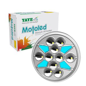 China YAYE GN125 2 in 1 High Power LED Motorcycle Headlight with DRL/Turn Signal and DC12V Voltage supplier