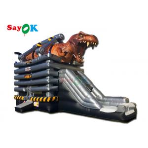 China Outdoor Inflatable Slide Customized Size Commercial Inflatable Bounce Slide For Kids Dinosaur Inflatable Slide supplier