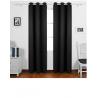 China Solid Black Color Custom Window Curtains Quick Delivery For Home And Office wholesale