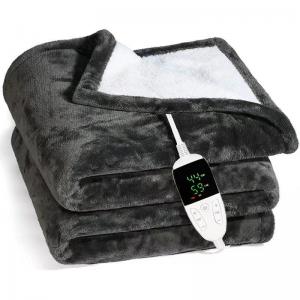 China 6 Levels Washable Heating Pad Electric Flannel Blanket With 2-10H Timer supplier
