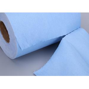 China 28x34cm Anti Static Industrial Cleaning Rags Towels Oil Water Absorbent Blue Color supplier