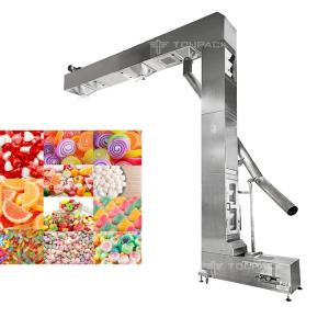China Candy Snack Peanut Grain Tea Chain Bucket Elevator T / C / Z Type Double Outlet  For Food Machine supplier