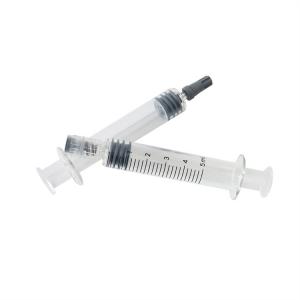 China Hemp THC Oil Syringe Luer Lock Cap 5mL Luer Lock Syringe With Needle supplier