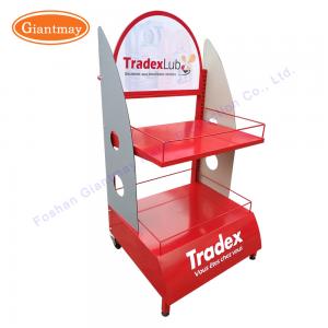 China 2 Tiers Lubricant Display Stand Oil Display Rack supplier
