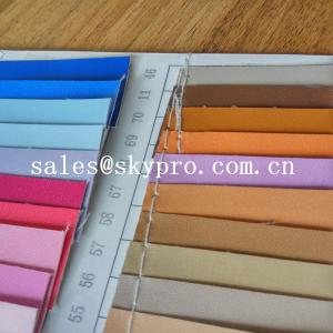 China Fashion design pvc synthetic leather pu coated leather with backing fabric supplier