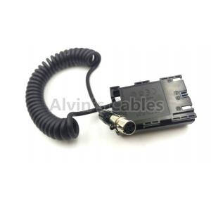 China Mini XLR 4 Pin Female Camera DC Power Supply Power Coiled Cable For Canon supplier