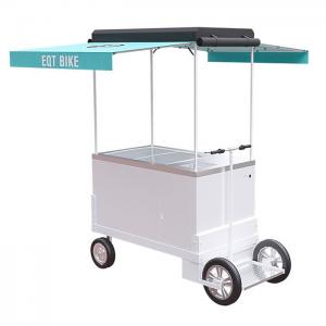 China Modern Tricycle Ice Cream Cart , Aluminium Alloy Ice Cream Vending Bike supplier