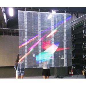 High Brightness Advertising  Transparent Led Panel 20mm For Glass Wall