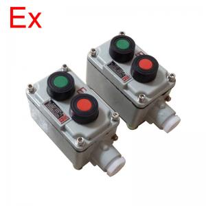 China Explosion Proof Cast Aluminum Motor Switch With Emergency Stop Control Button supplier