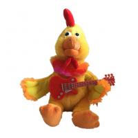 China 30cm 11.81 Inch Chicken Little Stuffed Animal Plush Toy Playing Guitar on sale