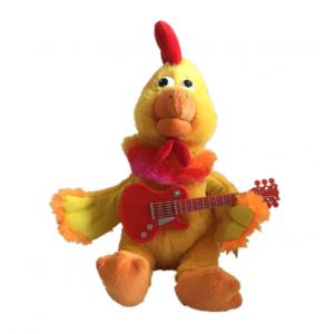 China 30cm 11.81 Inch Chicken Little Stuffed Animal Plush Toy Playing Guitar supplier