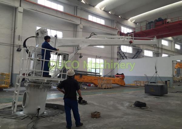 Small Knuckle Boom Crane IP 44 , 2T 10M Marine Deck Small Crane For Boat