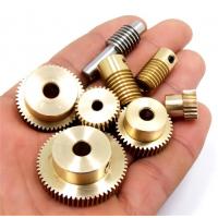 China 0.8 Module Worm And Worm Wheel , Metal Worm Gear Set For Electrical Curtain System on sale