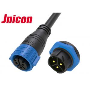 China Spring Locking Water Resistant Cable Connector 3 Prong Anti - Explosion Fire Safety supplier