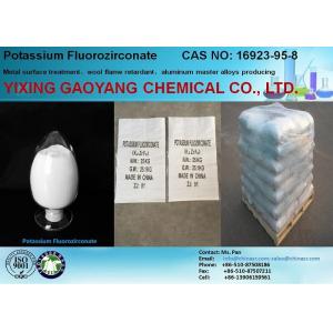 China Sels inorganiques acides CAS de fluorozirconate de potassium 16923-95-8 alliages K2ZrF6 principaux en aluminium supplier