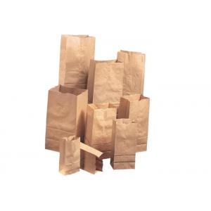 Food Grade Block Bottom Paper Bags  For Milk Powder Hygiene Packaging 60g-120g/M2