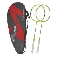 China Aluminum 798 Badminton Racket Set Multi Colors Junior Badminton Racquet With Bag on sale