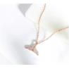 2021 Korean Shinny Jewelry 925 Sterling Silver Necklace Geometric Cubic Zirconia