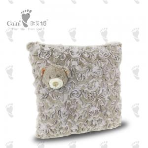China Warm Lovely Plush Pillow Cushion Animal Loveable Soft Teddy Bear Cushion supplier