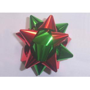 China Multi material and colors gift decoration star bow christmas decoration 2” - 4 supplier
