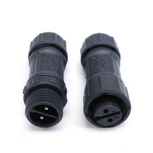 China M12 connector rear panel mount Male Female 2 3 4 5 pin Nylon Closed-end Wire Joints Connector supplier