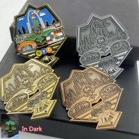 Soft Enamel Metal Lapel Pins Zinc Alloy Pathfinder Club For Cloth Customized Logo