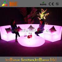 Italian Furniture Recliner LED Sofas 16 Colors Changing With Remote Control