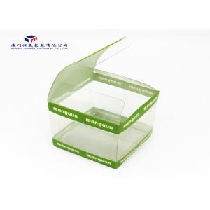 Custom Printed Clear Rigid PVC Packaging Boxes Square Shape High Durability