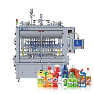 Automatic Bottle Piston Filling Machine For Hand Wash , Liquid Detergent Soap