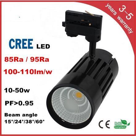 CREE COB LED Track Light 3 years warranry isolated IC constant driver high PFC