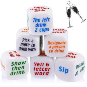 Party Drinking Bar Dice Game Rolling Decider Drunk Frenzy Party Game