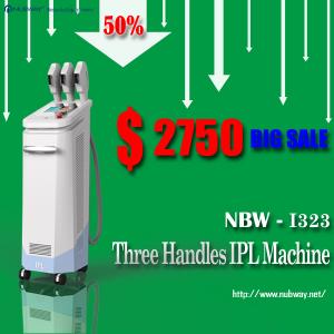 50% discounts lowest Prices! best 3 handles IPL acne removal system supplier / manufacture