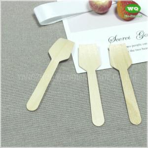 96mm Mini Wood Ice Cream Spoon,Disposable Taster Spoon For Cream Cake,Customized Food Grade Disposable Wooden Cutlery