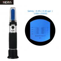 China 0-4% Digital Salinity Refractometer Hand Held , Salinity Meter Aquarium 20-40ppt on sale