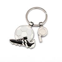 Футбол персонализировал трофея чашки ключевой цепи металла кольцо для ключей европейского форменное