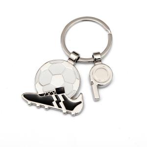 China Football Personalized Metal Keychain European Cup Trophy Shaped Keyring supplier