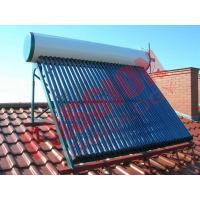 China Roof Flat Solar Water Heater , Copper Pipe Solar Water Heater For Washing on sale