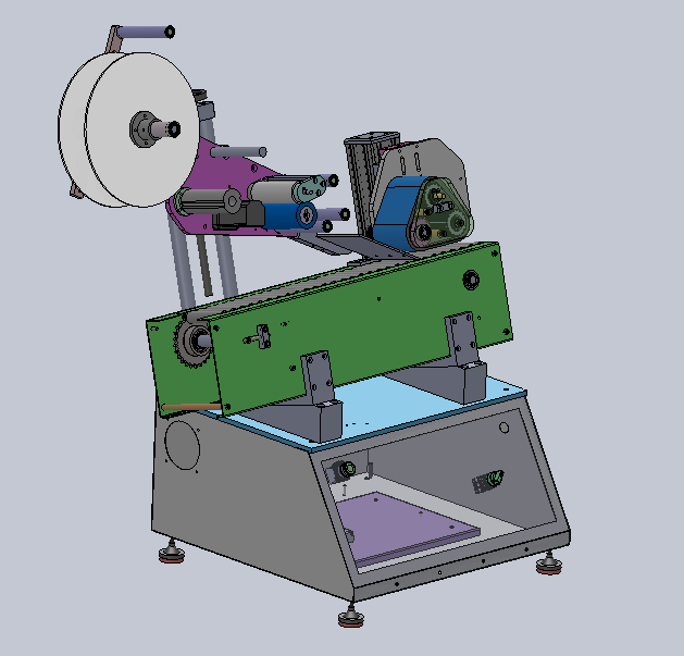 YM405-High-Speed Automatic Horizontal Labeling Machine for Small Round Vials & Cylinders – 30-50 Bottles/Min with PLC Touch Screen
