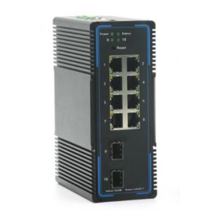 Managed 10GB Ethernet Fiber POE Switch 2 10GB SFP+ Slots And 8 Gigabit POE Ports