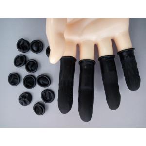 Clean Room Latex Finger Cots Powder Free Black