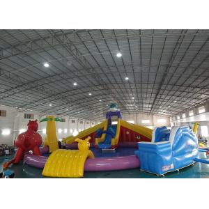 China Sports Equipment Inflatable Water Park , Amusement Inflatable Water Park Equipment supplier