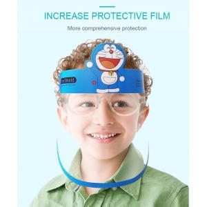Transparent Protective Kids Child Safety Visor Face Facial Wear Glasses Clear kids face sheild Faceshield with Glasses