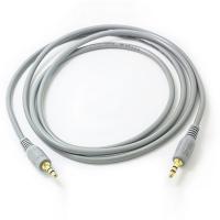China Gold Plated 3.5 To 3.5 Stereo Audio Cable Grey Independent Packaging on sale