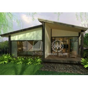 Slopping Roof Prefabricated Modular Homes Modern Appearance Optional Colors