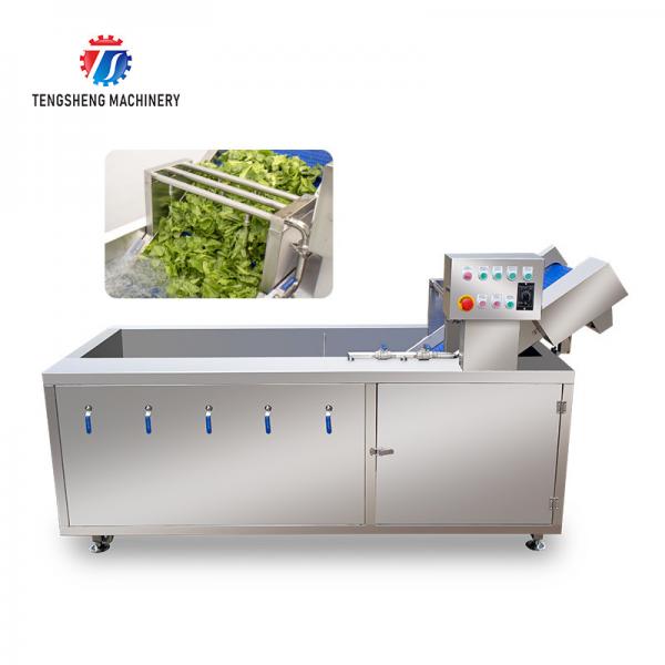 380V Integrating Spinach Washing Machine , Blasting Isolating Potato Cleaning