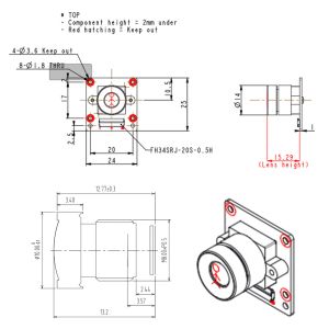China OEM 4MP GC4653 HD Camera Module 1080P WDR Wide Angle Mini Camera Module wholesale