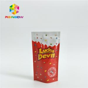 China Aluminum k Snack Bag Packaging , Foil Laminated Stand Up Bags For Cotton Candy supplier