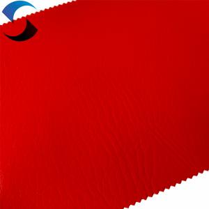 Customizable Red Synthetic Leather Fabric Packing 25-50M/Roll  0.45mm