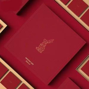 Red Embossed Empty Bulk Luxury Gift Boxes For Wedding Cake Packing Box 8x8